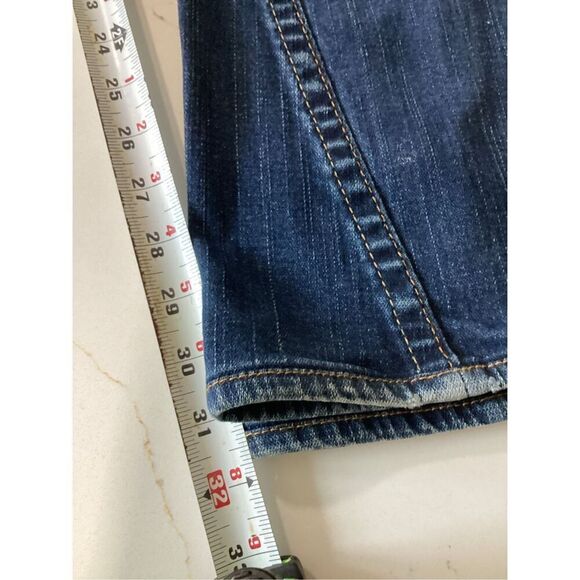 True Religion Sz 27 Womens Straight Leg Joey Jeans Stretch Flap Pockets - Picture 5 of 6